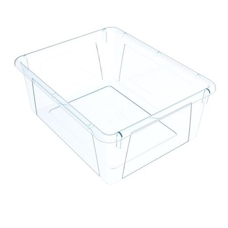 Storex Storex 62532U05C Letter Size 10 x 13 x 5 in. Deep Storage Tray; Unbreakable Clear - Pack of 5 62532U05C